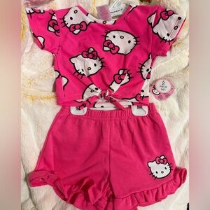 Girls 3t Hello Kitty Pink Two-Piece Set NWT
